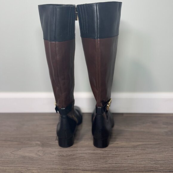 Tall brown and black Michael Kors Women's boots size 6 - Picture 3 of 7